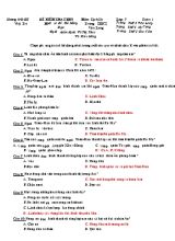 Đề 1 kiểm tra môn lịch sử lớp 7 tuần 1